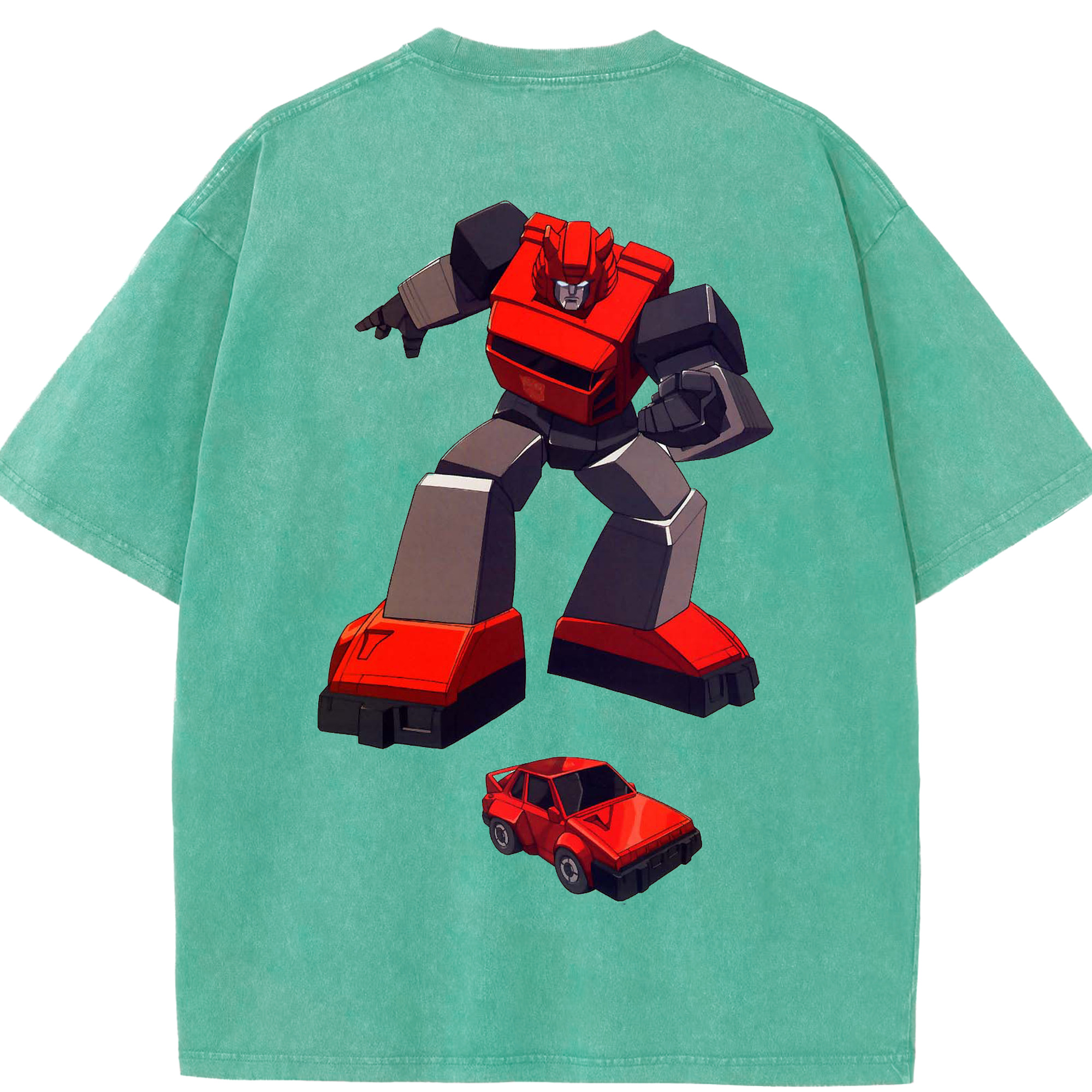 （画像用）  綿100% ヴィンテージ風 半袖Tシャツ（背面プリント）